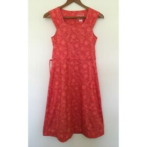 Merrell Opti-Wick UPF 50+ Coral and Red Floral Athletic Dress Sz XS